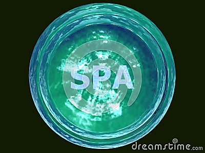 3D-SPA hydrous bowl Stock Photo