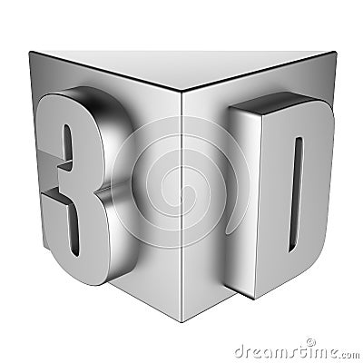 3D symbol text Cartoon Illustration