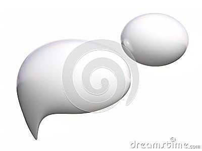 3d talking bubble Stock Photo