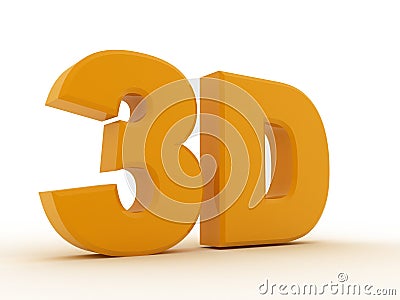 3d text Stock Photo