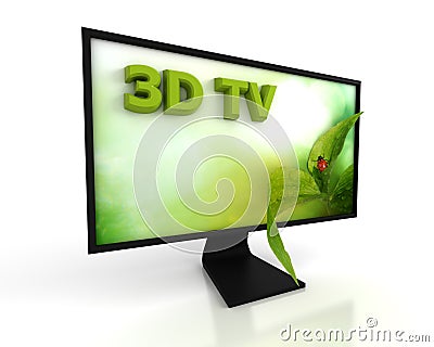 3D TV Stock Photo