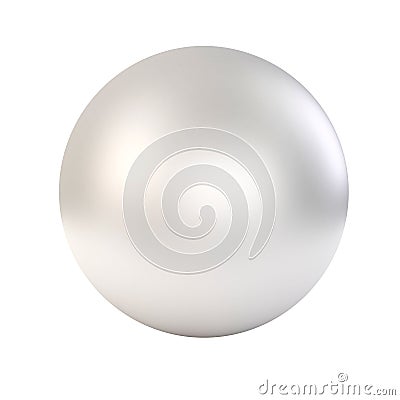 3d white glossy sphere Stock Photo