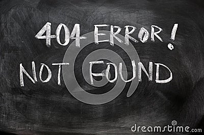 404 error of not found Stock Photo