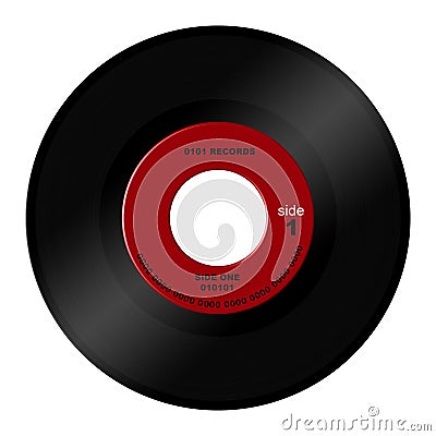 45 rpm record Stock Photo