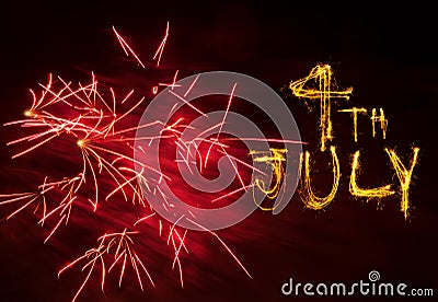 4th July fireworks Stock Photo