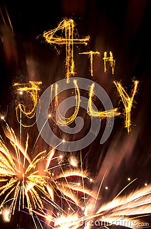 4th July fireworks Stock Photo