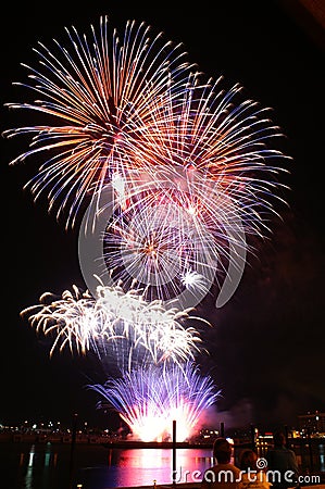 4th of July Fireworks Stock Photo