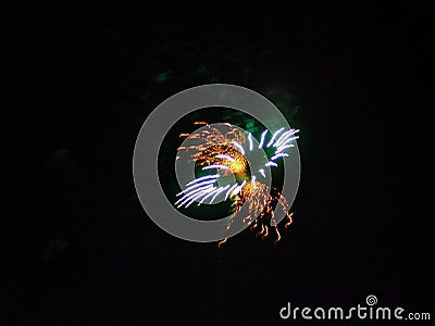 4th of July Fireworks Celebration in USA Stock Photo