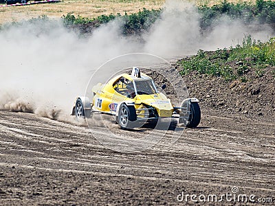 4wd buggy for extreme off-road shot on the track Editorial Stock Photo