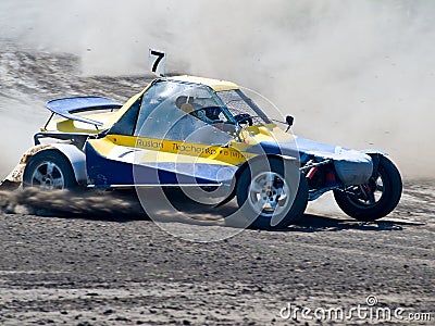 4wd buggy for extreme off-road shot on the track Editorial Stock Photo