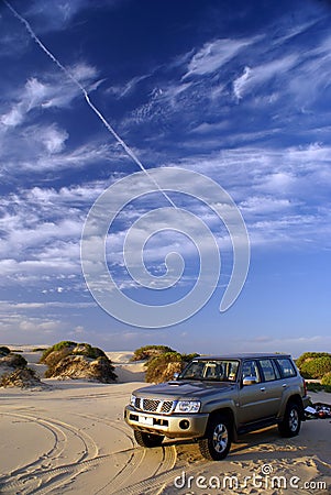 4WD car Stock Photo