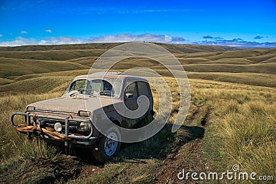 4wd track Stock Photo