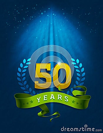 50 Years / Golden jubilee Stock Photo