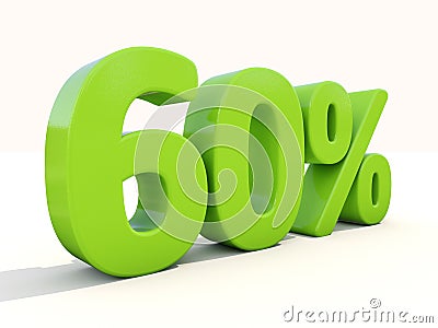 60% percentage rate icon on a white background Cartoon Illustration