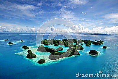 70 islands Palau Stock Photo
