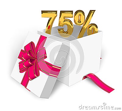 75% discount concept Stock Photo