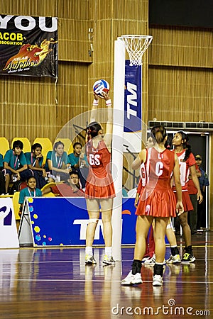 7th Asian Netball Championship Action Editorial Stock Photo