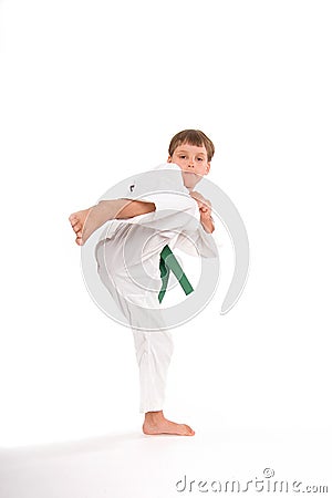 7yo Green Belt Stock Photo