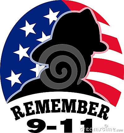 9-11 fireman firefighter Stock Photo