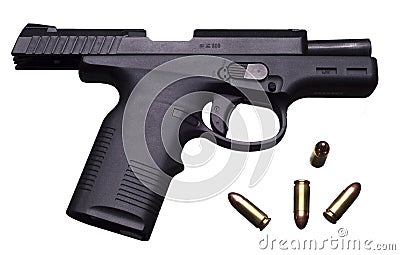 9 mm pistol Stock Photo