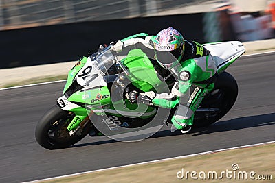 94 - Fulvio Faccietti - Kawasaki ZX-10R Pedercin Editorial Stock Photo