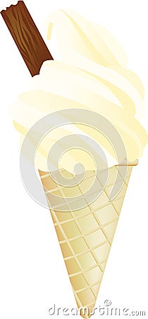 99 ice cream Vector Illustration