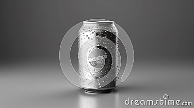 aA realistic short aluminum can mockup Stock Photo