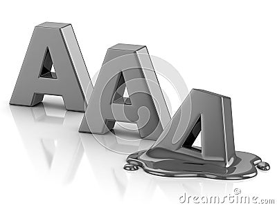 AAA credit rating downgrade Stock Photo