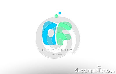 AAAAA alphabet letter blue green logo icon design Vector Illustration