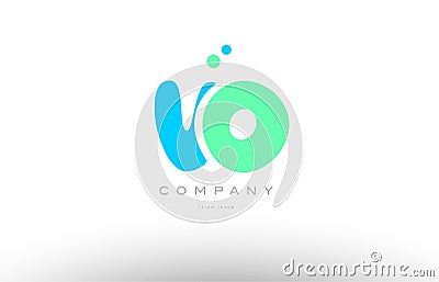 AAAAA alphabet letter blue green logo icon design Vector Illustration