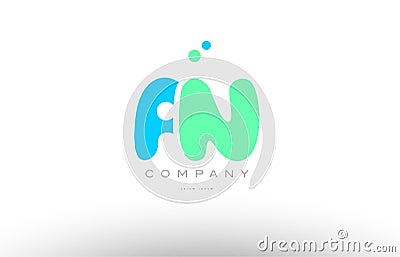 AAAAA alphabet letter blue green logo icon design Vector Illustration