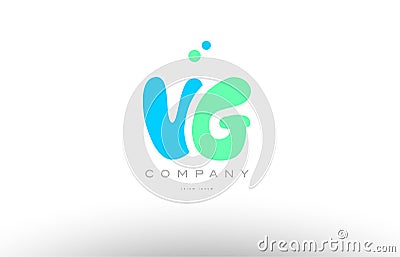 AAAAA alphabet letter blue green logo icon design Vector Illustration