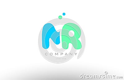 AAAAA alphabet letter blue green logo icon design Vector Illustration