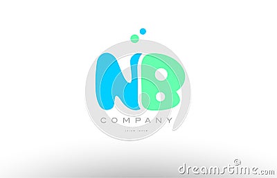 AAAAA alphabet letter blue green logo icon design Vector Illustration