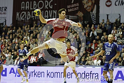AaB Handball - Lemvig-ThyborÃ¸n Handball Editorial Stock Photo