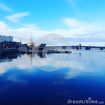 Aalborg waterfront Stock Photo