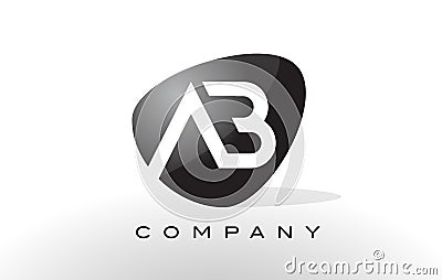 AB Logo. Letter Design Vector. Vector Illustration