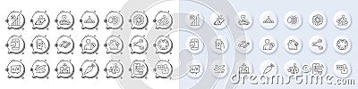 Ab testing, Remove team and Medical flight line icons. For web app, printing. Line icons. Vector Vector Illustration