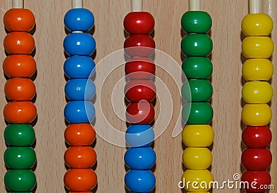 Abacus for counting Stock Photo