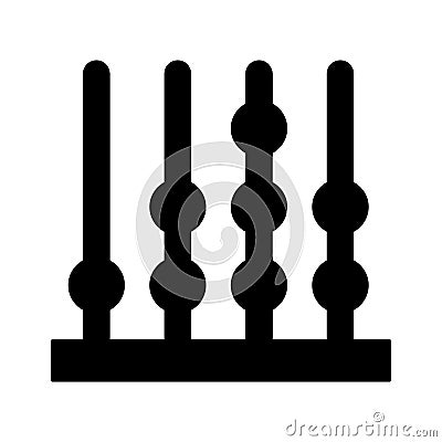 Abacus Vector icon which can easily modify or edit Vector Illustration