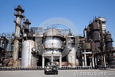 abandon steel factory Stock Photo