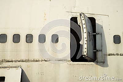 Abandoned airplane Stock Photo