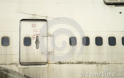 Abandoned airplane Stock Photo