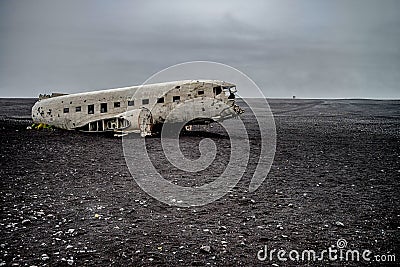 Abandoned airplane Stock Photo