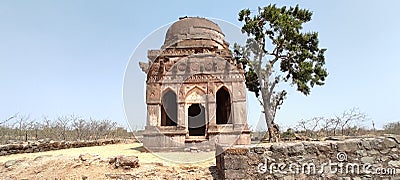 Abandoned Ancient Indian Architecture Stock Photo