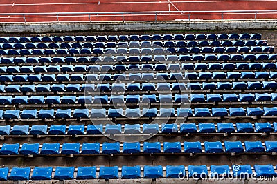 Abandoned auditorium of an athletic stadium Stock Photo