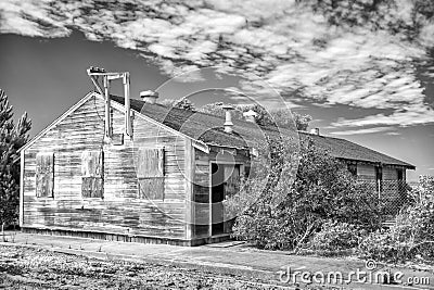 Abandoned Barracks at Fort Ord Stock Photo