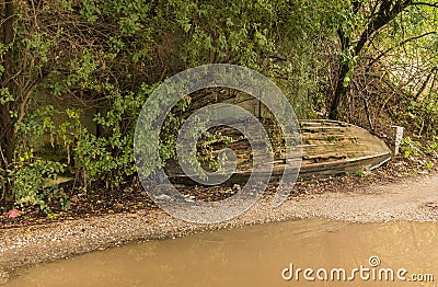 Abandoned boat Stock Photo