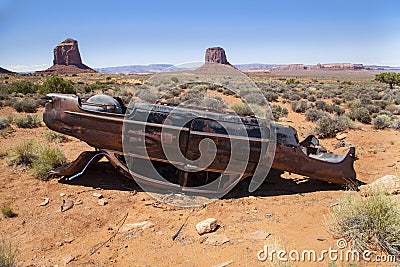 Abandoned Car Stock Photo