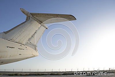 Abandoned cargo airplane Stock Photo